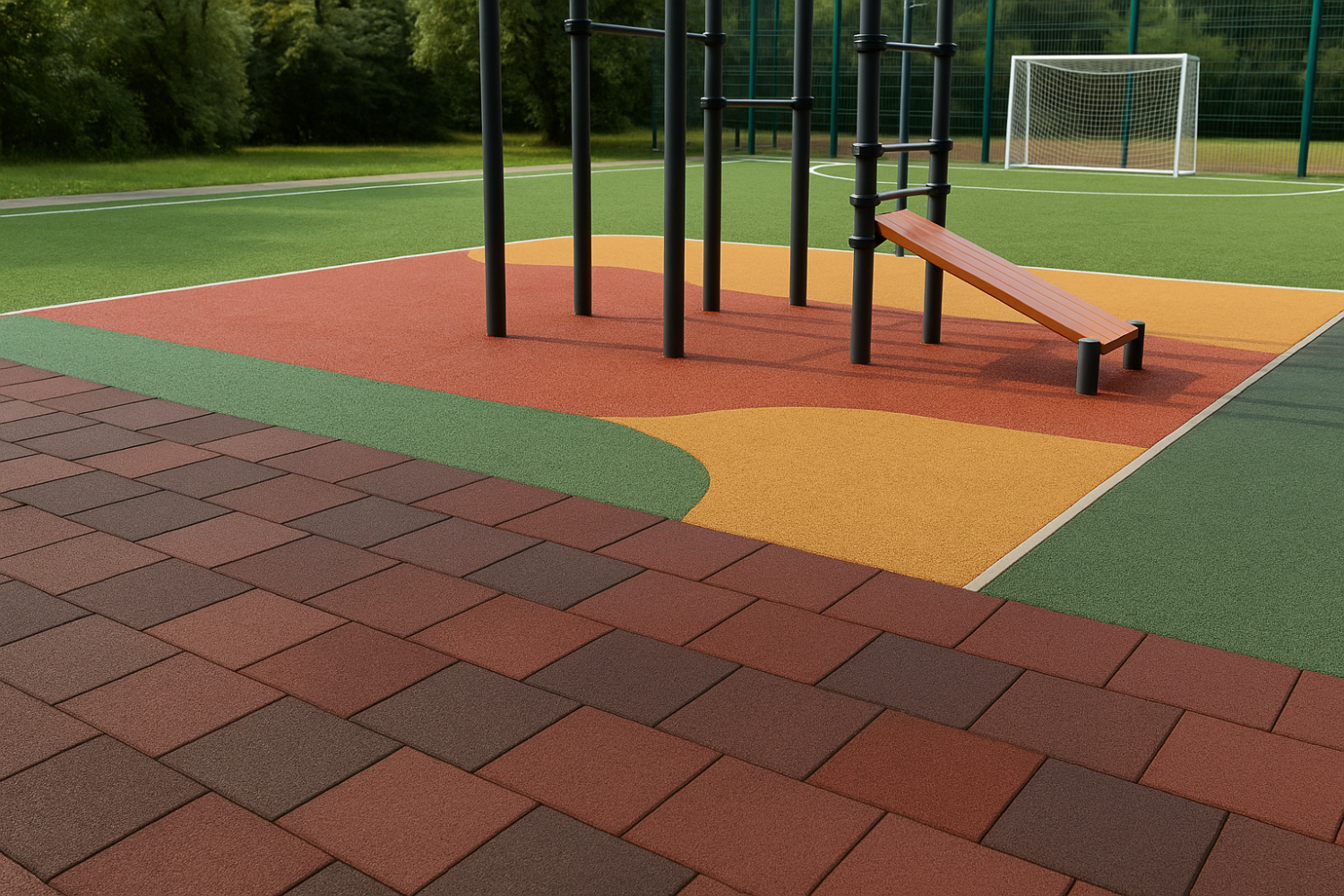 Материалы для спортивных площадок: сравнительный обзор Материалы для спортивных площадок: сравнительный обзор