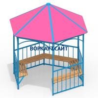 Беседка с лавками МАФ 4120 в Пензе