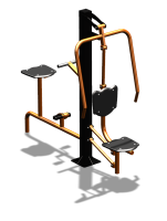 Уличный тренажер "Жим от груди Вело" УТ321 в Пензе