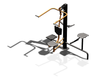 Уличный тренажер "Верхняя тяга Твистер стоя Твистер сидя" УТ336 в Пензе Уличный тренажер "Верхняя тяга Твистер стоя Твистер сидя" УТ336 в Пензе