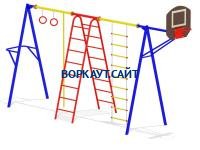 Гимнастический комплекс с баскетбольным щитом МАФ 3001 в Пензе