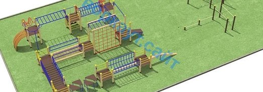 Проект спортплощадки с полосой препятствий в Пензе