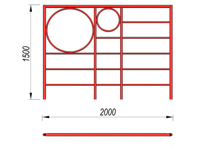 Шведская стенка с кольцами МАФ 3502 в Пензе