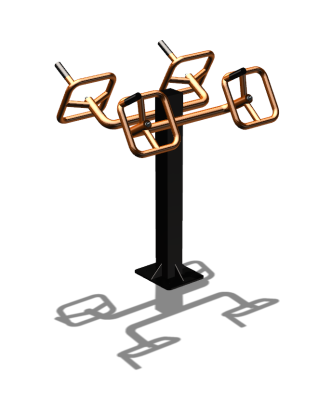 Уличный тренажер  "Штурвал двойной"  УТ201 в Пензе