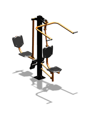 Уличный тренажер "Верхняя тяга Жим ногами" УТ322 в Пензе