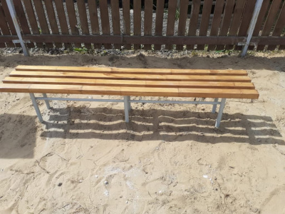 Двухметровая лавочка без спинки 2 м МАФ 1602 в Пензе