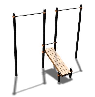 Воркаут турники со скамьей для пресса ВС-27 в Пензе