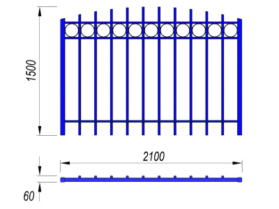 Ограждение спортивной площадки МАФ 5005 в Пензе