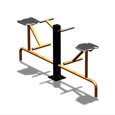 Уличный тренажер  "Твистер сидя двойной"   УТ216 в Пензе