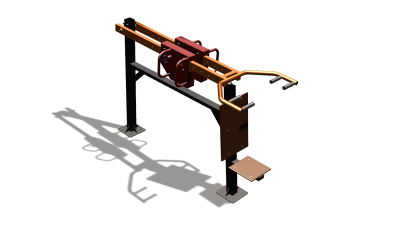 Силовой уличный тренажер  "Жим сидя"  УТ412 в Пензе