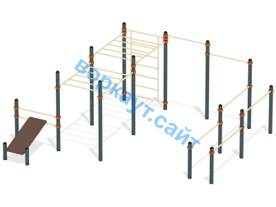 Спортивный комплекс воркаут ВС-50 в Пензе