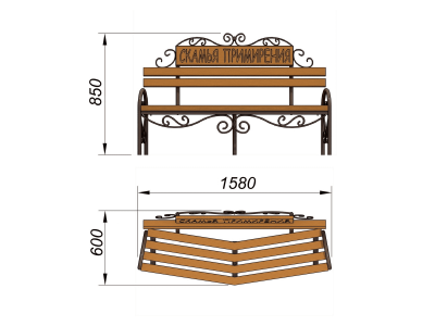 Скамья примирения МАФ 1610 в Пензе