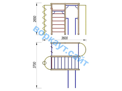 Детский спортивный комплекс Гимнастический ДСК 3107 в Пензе