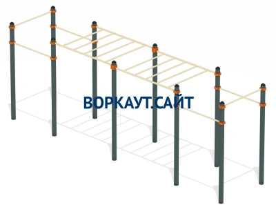 Воркаут рукоход с турниками ВС-23 в Пензе