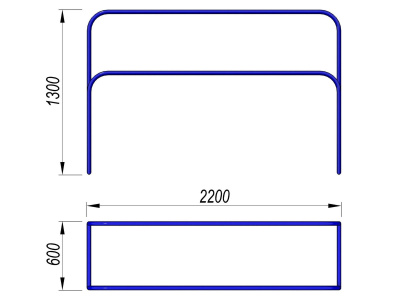 Брусья разновысокие МАФ 3531 в Пензе