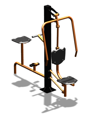 Уличный тренажер "Жим от груди Вело" УТ321 в Пензе