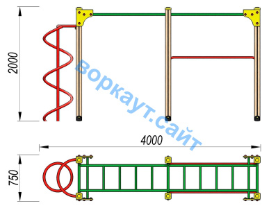 Детский спортивный комплекс ДСК 3104 в Пензе