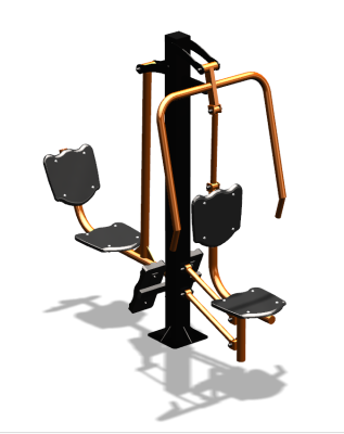 Уличный тренажер "Жим от груди Жим ногами" УТ304 в Пензе