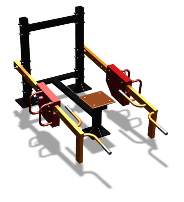 Силовой уличный тренажер  "Приседания/Шраги"  УТ413 в Пензе