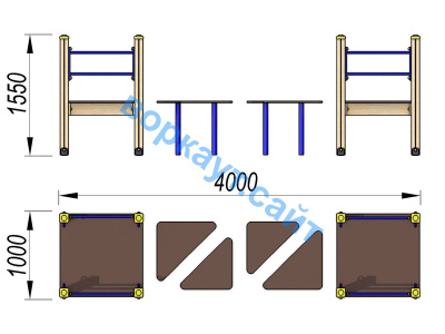 Детский спортивный комплекс Мостик ДСК 3114 в Пензе