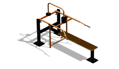 Силовой уличный тренажер  "Горизонтальный жим"  УТ402 в Пензе