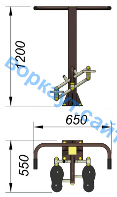 Уличный тренажер "Балансир" УТ 007 в Пензе