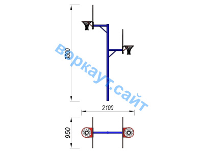 Баскетбольный щит двойной СИО 3511 в Пензе